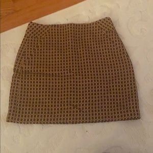 Loft black and gold skirt